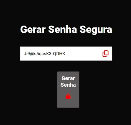 Gerador de senhas