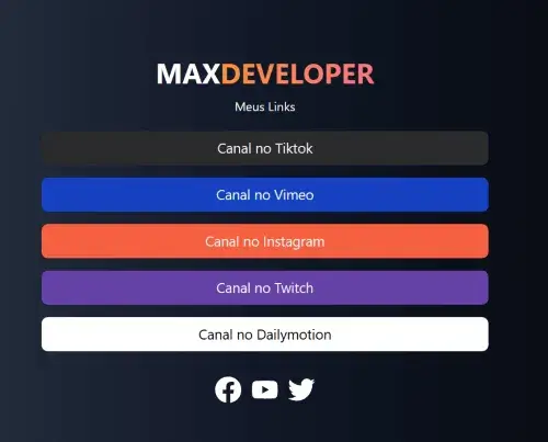 Projeto Linktree com admin