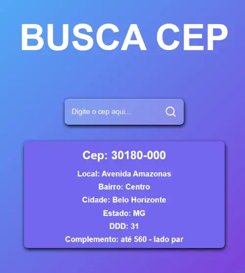 Busca CEP