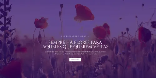 Flowers landing page.